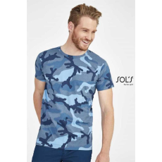 SOLS Póló Sols kereknyakú férfi férfi (100%pamut 150g/m2) camo, S