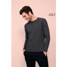 SOLS Póló Sols kereknyakú férfi hosszú ujjú férfi (100%pamut) oxblood, S munkaruha