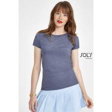 SOLS Póló Sols Mixed női kerek nyakrész női, heather navy, XL