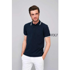 SOLS Póló Sols Practice galléros férfi férfi (100%pamut 260g/m2) navy/white, S