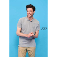 SOLS Póló Sols Spring II galléros férfi férfi (100%pamut 210g/m2) white, L