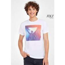 SOLS Póló Sols Sublima unisex unisex (100%poliészter 160g/m2) white, XL munkaruha