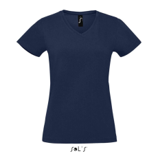 SOLS Póló Sols v-nyakú női rövid ujjú (100%pamut 190g/m2) french navy, 2XL