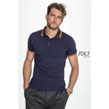SOLS Pólóing Sols Pasadena férfi férfi, white/navy, S munkaruha