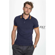 SOLS Pólóing Sols Pasadena férfi férfi, white/navy, XL
