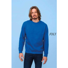 SOLS Pulóver Sols New Supreme uniszex kereknyakú férfi (280g/m2) black, 2XL munkaruha