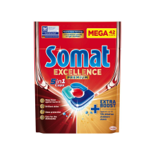 Somat Excellence Premium 5in1 gépi mosogatószer kapszula 819 g (42 db) tisztító- és takarítószer, higiénia