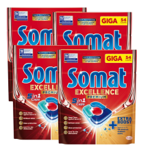 Somat Excellence Premium 5in1 Mosogatógép kapszula 4x54db tisztító- és takarítószer, higiénia