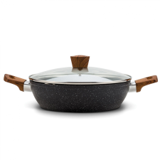 Somogyi 10-144-130 Nava 28 cm Pecsenyesütő - Fekete (10-144-130) edény