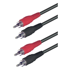 Somogyi A 3X Audió kábel 1,5m (2xRCA dugó - 2xRCA dugó) (A 3X) kábel és adapter