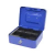 Somogyi Elektronic Bluering PNZK3 fém pénzkazetta, 6 rekeszes, 2 kulcs, kék