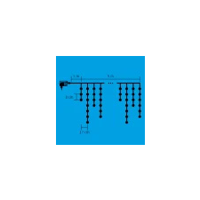 Somogyi Elektronic LED-es fényfüggöny, 150 db hidegfehér LED karácsonyfa izzósor