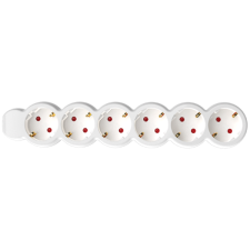 Somogyi Home ELOSZTÓ 6-OS 1,5M 3×1MM2 FEHÉR kábel és adapter