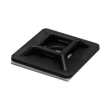 Somogyi Kábelkötegelő talp 50db 28x28mm, fekete villanyszerelés