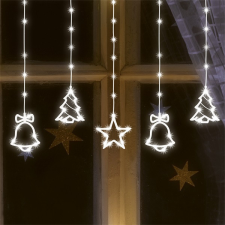 Somogyi KAF 11/WH 186 LED/hidegfehér LED-es figurás karácsonyi fényfüggöny karácsonyfa izzósor