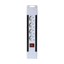 Somogyi PNV 04K/WH 4aljzat 2méter 3x1mm2 fehér kapcsolós elosztó kábel és adapter