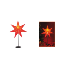 SomogyiElektronic HOME KST 40/RD ÁLLVÁNYOS PAPÍRCSILLAG DEKORÁCIÓ, PIROS karácsonyi dekoráció