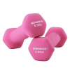 Songmics 2 db-os súlyzókészlet, 2 x 0,5 kg-os csúszásmentes kézi súlyzók, pink
