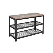 Songmics Cipőpad / cipőtároló előszoba pad - Vasagle Loft - 73 cm (sonoma tölgy) bútor