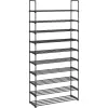 Songmics cipőtartó állvány 30 × 94 × 206 cm, fekete színben
