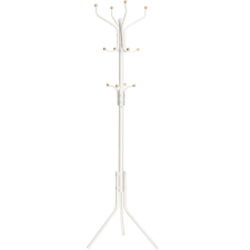 Songmics Fém Álló Fogas, Fehér / Elefántcsont Kabáttartó, 182cm (RCR19W) bútor