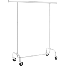 Songmics Gurulós ruhaállvány, ezüst 110-150x45x160cm bútor