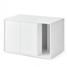  SONGMICS HOME Minimál Macska WC Szekrény Dohányzóasztal Hófehér macskatoalett