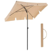 Songmics Napernyő erkélyre, 1,8x1,25m, UPF 50+ védelem, dönthető, barna