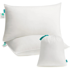 Songmics Párnák 2 db-os, 74 x 48 cm, Tárolótáskával, Felhőfehér lakástextília