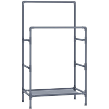 Songmics Ruhatartó állvány, fém, magasság 157 cm, bútor