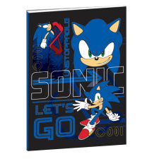 Sonic a sündisznó Go Fast B/5 vonalas füzet 40 lapos füzet