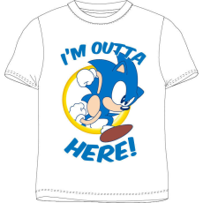  Sonic a sündisznó Here gyerek rövid póló, felső 104 cm