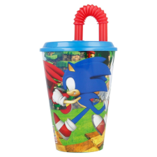  Sonic a sündisznó műanyag szívószálas pohár - 430 ml üdítős pohár