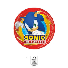 Sonic a sündisznó Sega papírtányér 8 db-os 20 cm FSC party kellék