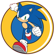 Sonic, a sündisznó Sonic a sündisznó formapárna díszpárna 31x31 cm lakástextília