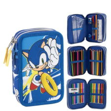 Sonic, a sündisznó Sonic a sündisznó Power Run tolltartó töltött 3 emeletes tolltartó