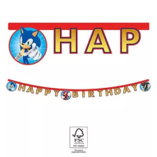 Sonic, a sündisznó Sonic a sündisznó Sega Happy Birthday felirat FSC 2 m party kellék