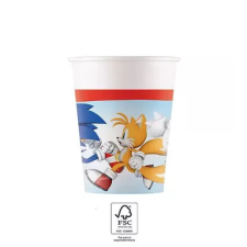 Sonic, a sündisznó Sonic a sündisznó Sega papír pohár 8 db-os 200 ml FSC party kellék
