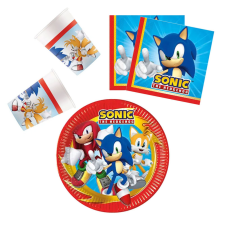 Sonic, a sündisznó Sonic a sündisznó Sega party szett 36 db-os 23 cm-es tányérral party kellék