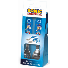 Sonic, a sündisznó Sonic a sündisznó Speed fém ergo evőeszköz készlet - 2 darabos babaétkészlet