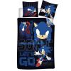 Sonic, a sündisznó Sonic a sündisznó Unstoppable gyerek, ovis ágyneműhuzat 100×135cm, 40×60 cm