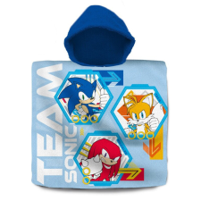 Sonic a sündisznó Team strand törölköző poncsó 60x120 cm lakástextília