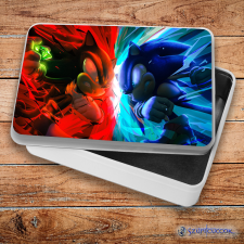  Sonic és Shadow fém szendvicsdoboz (tároló doboz) ajándéktárgy