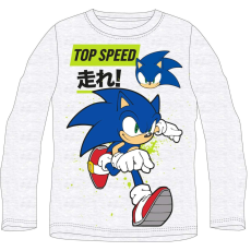Sonic Sonic hosszú ujjú póló szürke 7 év (122 cm)