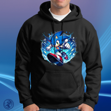 Sonic Unisex Kapucnis pulóver ajándéktárgy
