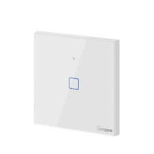 Sonoff Egyszerű Érintőkapcsoló T0EU1C, Wi-Fi, Mobiltelefon-vezérlés, Hőálló kristályüveg villanyszerelés