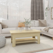  sonoma tölgy színű szerelt fa dohányzóasztal 102 x 55 x 42 cm bútor