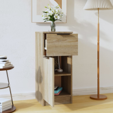  Sonoma tölgy színű szerelt fa tálalószekrény 30 x 30 x 70 cm bútor