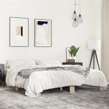  sonoma tölgyszínű szerelt fa és fém ágykeret 160 x 200 cm ágy és ágykellék