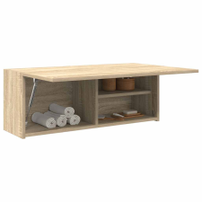 Sonoma tölgyszínű szerelt fa fali fürdőszobaszekrény 80x25x30cm fürdőszoba bútor